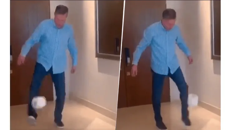 Ricardo Peláez se sumó al 10 toques challenge.
