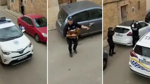 La policía española sorprendió a todos en Mallorca.