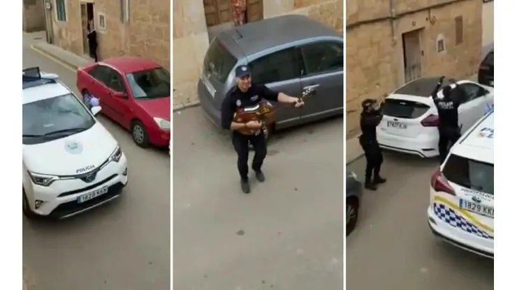 La policía española sorprendió a todos en Mallorca.