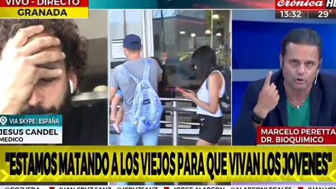 El cruce entre Jesús Candel y Marcelo Peretta.