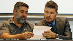 Foto de Marcelo Tinelli y Daniel Angelici.