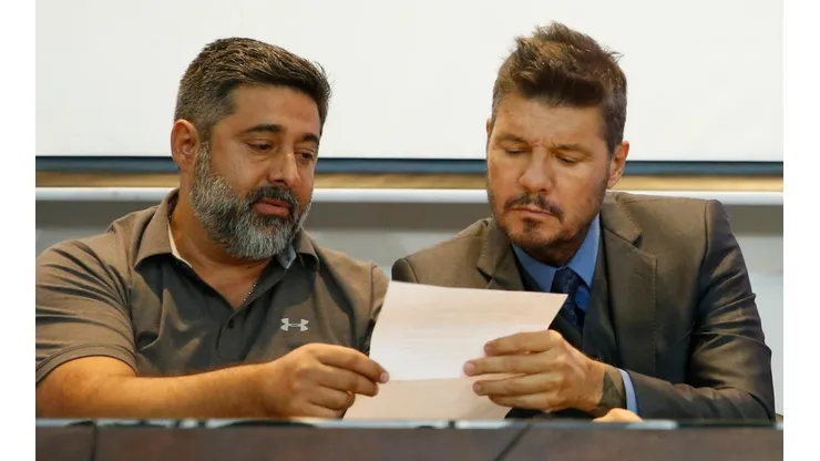 Foto de Marcelo Tinelli y Daniel Angelici.