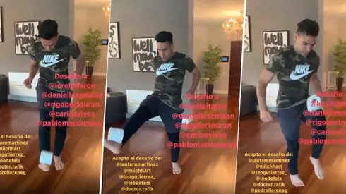 Dominio total: Falcao superó sin problemas el #10ToquesChallenge