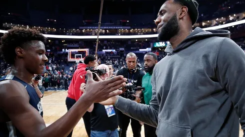 LeBron con Bronny, su hijo mayor