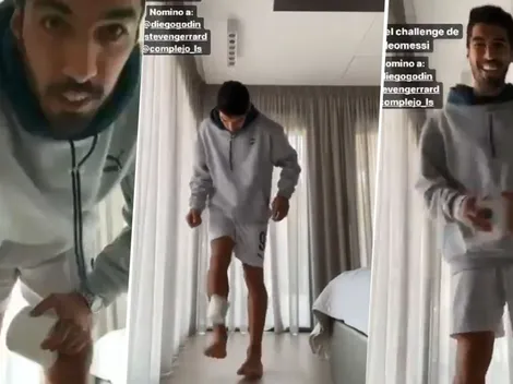 El challenge de Luis Suárez: "Voy como 30 videos, pero en esta me sale"