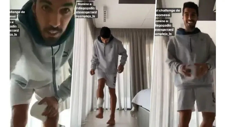 El challenge de Luis Suárez: "Voy como 30 videos, pero en esta me sale"