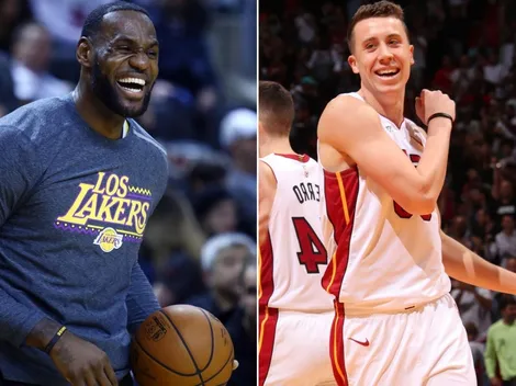 Duncan Robinson contó una divertida anécdota con LeBron