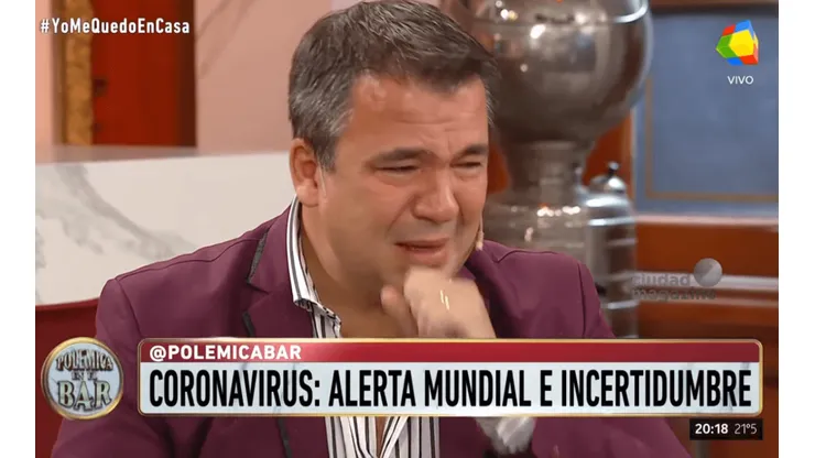 Recondo lloró en vivo al no poder ver a su padre y explotó contra Tinelli