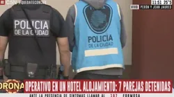 Insólito: siete parejas detenidas por estar en un albergue transitorio durante el aislamiento obligatorio