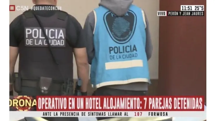 Insólito: siete parejas detenidas por estar en un albergue transitorio durante el aislamiento obligatorio