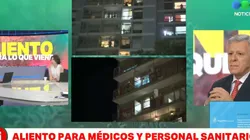 Miles de argentinos se unieron para aplaudir a los médicos