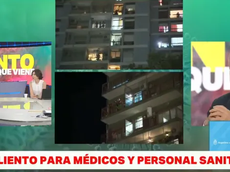 Miles de argentinos se unieron para aplaudir a los médicos