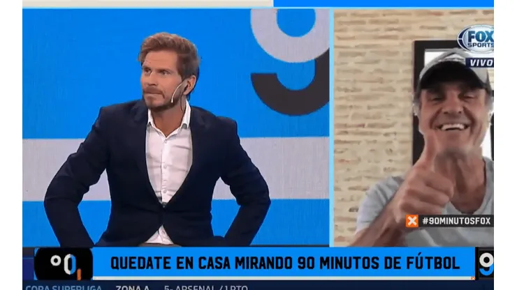 Puro 90 Minutos: Ruggeri nos hizo morir de la risa con su "home office"