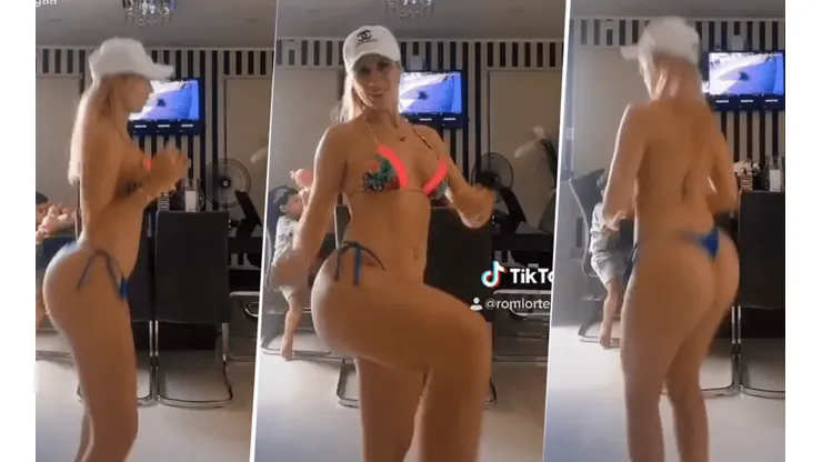 Video: la mujer de Pitana entrena en casa por el coronavirus