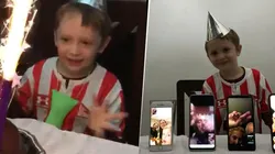 Video: cumplió años en cuarentena y lo festejó con sus amigos por videollamada