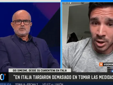 Gio Simeone: "Lo de no jugar me pareció un buen gesto de River"