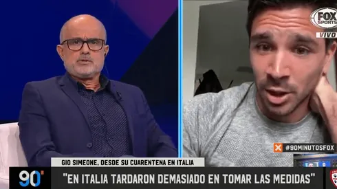 Gio Simeone: "Lo de no jugar me pareció un buen gesto de River"