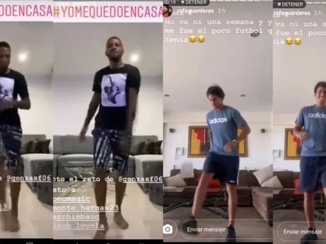 Flojitos: Guarderas y Gómez hicieron el reto del papel higiénico