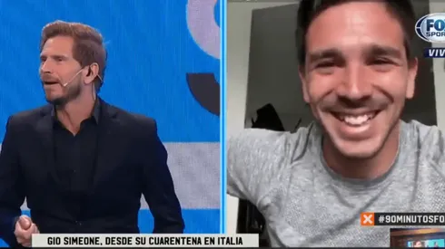 Gio Simeone: "Siempre le pregunto a mi papá si lo va a poner a Angelito Correa"