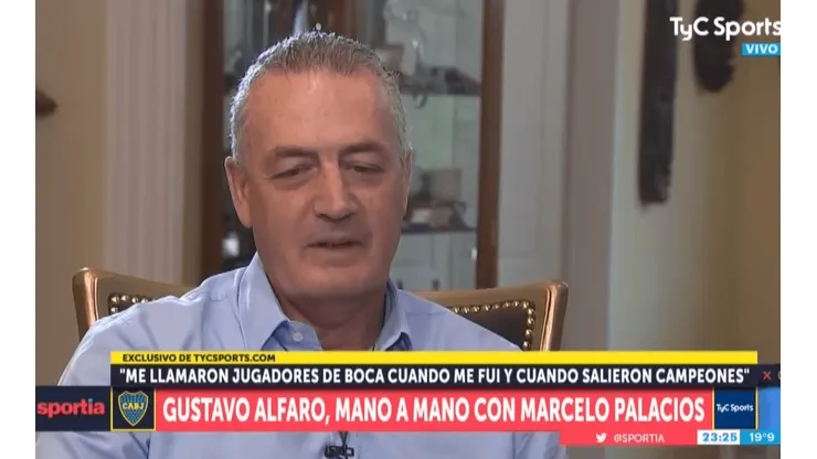 Foto de Gustavo Alfaro, entrenador de Boca.