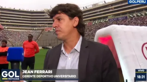 Jean Ferrari es el director deportivo de Universitario de Deportes.