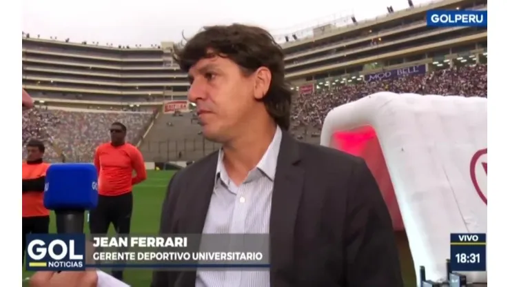 Jean Ferrari es el director deportivo de Universitario de Deportes.