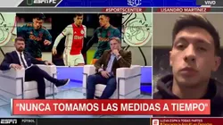 Lisandro Martínez en diálogo con ESPN.