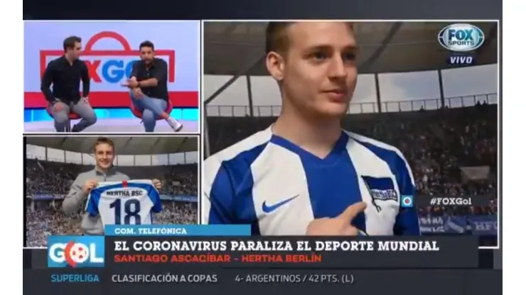 Santiago Ascacíbar en diálogo con Fox Sports.