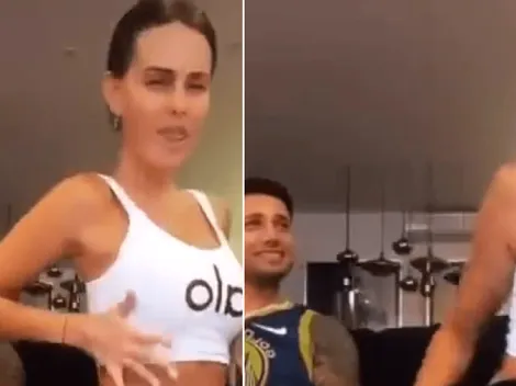 Para sobrevivir a la cuarentena: Natalie Weber subió un video junto a Mauro Zárate