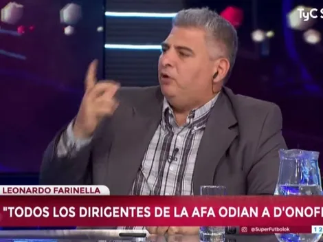 Farinella: "Todo el fútbol argentino ahora odia a D'Onofrio"