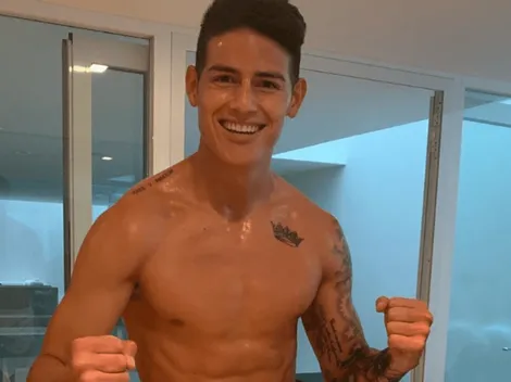"Entrenando con mi mejor amigo": James, muy feliz en su aislamiento