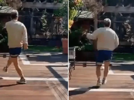 Papu Gómez se estaba divirtiendo con la pelota y la tiró a lo del vecino