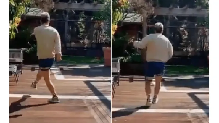 Papu Gómez se estaba divirtiendo con la pelota y la tiró a lo del vecino