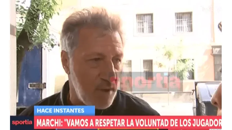 Sergio Marchi: "Vamos a respetar la decisión de los futbolistas"