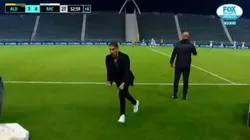 El festejo de Sebastián Beccacece.