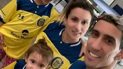 El más Canalla: Di María y toda su familia lucieron la camiseta de Central