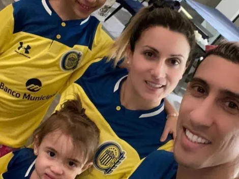 El más Canalla: Di María y toda su familia lucieron la camiseta de Central
