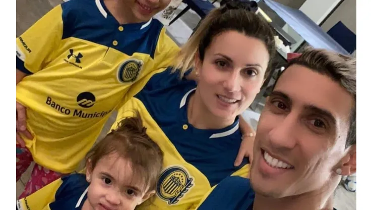 El más Canalla: Di María y toda su familia lucieron la camiseta de Central