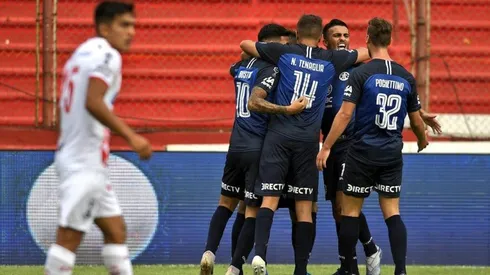 El festejo de los jugadores de Talleres.