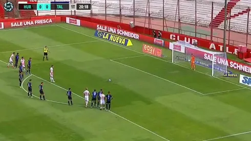 El penal fallado por Nicolás Cordero.