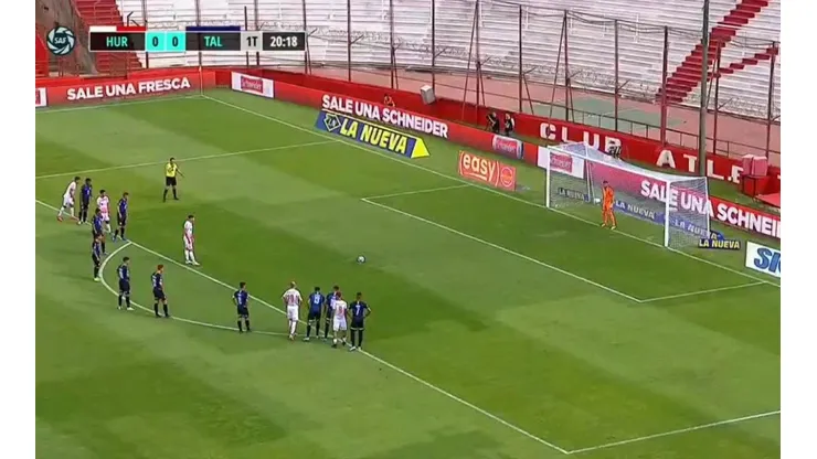 El penal fallado por Nicolás Cordero.