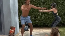 Muy tierno: el entrenamiento familiar de André Carrillo