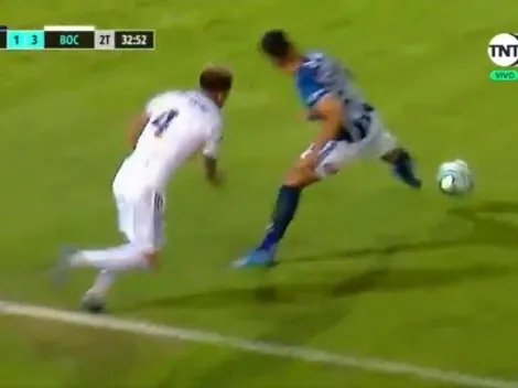 Video: Buffarini recibió de espaldas y dejó en ridículo a su marcador con un toque