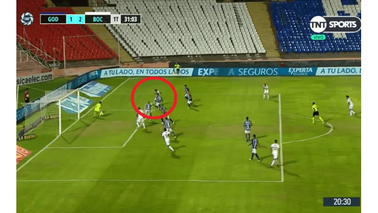 Usted no aprende: a Godoy Cruz le entraron por la misma zona y marcó Salvio