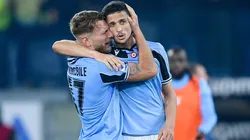 Luiz Felipe festejando junto a Ciro Immobile.