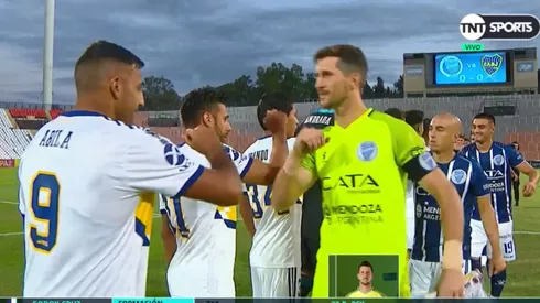 Se saludaron con los codos en Godoy Cruz-Boca