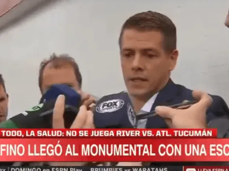 Delfino: "No sé si le van a dar por perdido el partido a River"