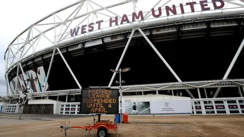 Actividad suspendida en la Premier League.