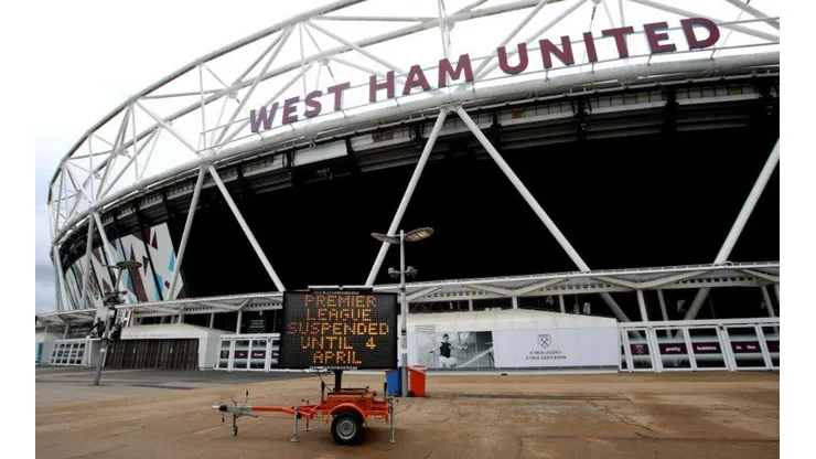Actividad suspendida en la Premier League.