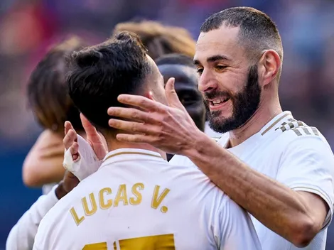 Benzema subió una foto mostrando sus músculos y Lucas Vázquez lo trolleó